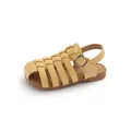 Yellow woven children's fisherman sandals with soft soles for cute summer beach wear. - Size 23 Inner Length 15.0cm / Yellow