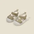 Khaki toddler sandals with cute bear design and protective closed-toe for baby girls - Inner Length 15.5cm / Khaki (13MBX9139)