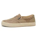 Atmungsaktive Herren-Slipper aus Mesh in Beige für Freizeit - Khaki (25610)
