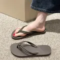 Fashionable dark brown thong sandals with knotted straps for beach and summer wear - 35-36 / Knotted Style / Coffee