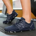 Atmungsaktive rutschfeste Outdoor-Sportschuhe in Marineblau für Training und Laufen - 35 / Dunkelblau