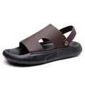 Sommer Herren Dual-Purpose Strandsandalen mit weicher rutschfester Sohle in Braun - 38 / Braun