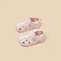Sandales de sport roses à bout fermé pour filles avec sangles velcro réglables pratiques - Taille 22-25 (Pack de 4 Paires) / Rose