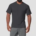 Men's athletic dark grey seamless quick-dry t-shirt for professional running and gym - Dark Gray