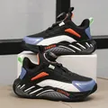 Zapatillas deportivas transpirables para niño en negro y azul con cierre giratorio - Azul Real Gris