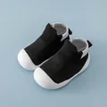 Infant black breathable mesh walking shoes with white anti-slip soft soles for spring - Inner Length 11.5cm / Breathable Mesh Style (A14B) / Black