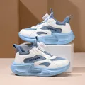 Baskets légères bleu et blanc pour enfants avec système de laçage à cadran rotatif - 29 / Bleu