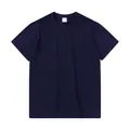 T-shirt classique pour homme à col rond et manches courtes bleu marine oversize - Bleu marine