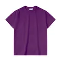 T-shirt violet oversize à col rond et épaules tombantes pour un look décontracté - Violet Raisin