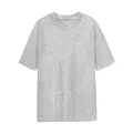 Camiseta clásica gris vigoré con hombros caídos y cuello redondo unisex - Gris Mezcla