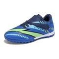 Blaue Kinder Fußballschuhe mit Klettverschluss und Blitzmuster für Training - 31 / Saphirblau