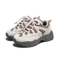 Sneaker sportive in mesh traspirante per bambini rosa e bianco con suola ammortizzata - Rosa grigiastro