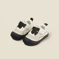 Chaussures de marche en mesh crème et noir pour tout-petits avec fermeture velcro - Pointure 16 (Longueur Intérieure 12,0 cm) / Noir