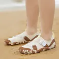 Scarpe da scoglio traspiranti per bambini con suola morbida antiscivolo in beige e marrone - 25 / Beige
