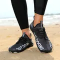 Professional black quick-dry water shoes for men and women outdoor beach hiking - 35 / Black