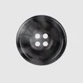 Premium Japanese style black marble pattern urea resin four-hole button for coats and jackets - 15.0mm (24L) / Gradient Grey