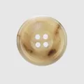 Premium beige marble pattern four-hole urea button for high-end workwear and coats - 15.0mm (24L) / Green Floral