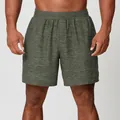 Men's breathable quick-dry athletic shorts in heather green for gym and city walk - S / Bottoms / Dark Green
