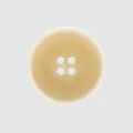 Premium beige Harzknopf mit 4 Löchern für Kleidung und exklusive Modeaccessoires - 15.0mm / Beige