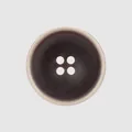 Premium-Knopf aus dunkelbraunem Harz mit 4 Löchern für hochwertige Kleidungsaccessoires - 15.0mm / Kaffeebraun