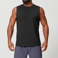 Men's breathable black sleeveless athletic tank top for fitness, yoga, and running - S / Tops / Premium Black
