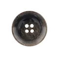 Premium Harzknopf mit vier Löchern und hochwertiger brauner Marmorierung für Kleidung - Runder 4-Loch-Stil (Farbe 49#) / 15mm / Bernsteinbraun Schildpatt