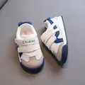 Breathable mesh toddler shoes with soft sole for boys and girls aged 1 to 3 years - Inner Length 12.5cm / Size 16 / Dark Blue