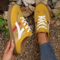 Stylish yellow mesh backless sneakers for women with breathable sporty athletic design - 35 / Yellow