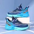 Chaussures de course bleues pour garçons, maille respirante, semelle légère et antidérapante - 29 / Bleu