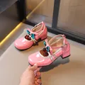 Elegantes zapatos Mary Jane rosas con detalles de cereza y lazo para el estilo Lolita. - 26 / Rosa