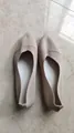 Bailarinas de punto beige con punta fina transpirables y suela blanda para diario - 36 / Beige