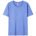 T-shirt classica da uomo azzurra a girocollo e maniche corte con un design semplice e pulito - Taglia S / Top / Azzurro