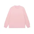 T-shirt a maniche lunghe da uomo con girocollo in una tonalità rosa pastello - Taglia S / Top / Rosa
