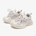 Sneakers platform da donna traspiranti ed eleganti con vivaci accenti di colore viola - 27 / Beige Viola