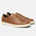 Sneaker casual da uomo marroni a basso profilo con comoda suola in gomma bianca - 40 / Marrone (KD4273)
