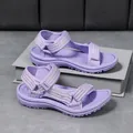 Lightweight breathable purple girls sporty sandals for summer outdoor beach wear - Size 30 (Inner Length 19.5cm) / Purple (NB-1520-3)