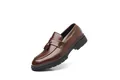 Elegante braune Herren-Tassel-Loafer mit atmungsaktivem Design und klassischem Slip-On-Stil - 38 / Dunkelbraun