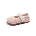 Pinkfarbene Mary-Jane-Sneaker für Mädchen mit Klettverschluss und weicher Gummisohle - Rosa