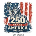 Independence Day 250th Anniversary Statue of Liberty heat transfer for T-shirts, 20.5x22cm - Statue Of Liberty Anniversary Style (DS1270) / 20.5x22cm