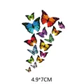 Patchs de transfert thermique papillon colorés pour décoration de vêtements, 4.9x7cm. - 4.9x7cm