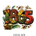 Juneteenth 1865 African heritage heat transfer sticker for apparel, 24x18.6cm size - 1865 Black History Month Design (DF1193)