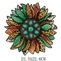 Décalcomanie tournesol boho western transfert thermique pour vêtements, 22,5x22,6 cm. - 22.5x22.6cm