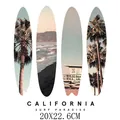 Patch transfert thermique California Surf Paradise avec palmier et décor plage - Paradis du Surf Californie (DH1176)