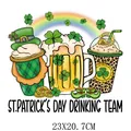 St. Patrick's Day drinking team heat transfer sticker for DIY clothing decoration - Drinking Team Collection Pattern (DF0138)