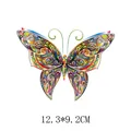 Vibrant bunter Schmetterling-Wärmeübertragungsaufkleber für die DIY-Kleidungsanpassung - 12.3x9.2cm
