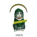 Pegatina de transferencia de calor de gato de dibujos animados con arcoíris, 5x8cm - Gato Gris Con Sudadera Verde (AT0941) / Pequeño (5x8cm)