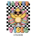 Retro Easter vibes chick heat transfer vinyl sticker with star sunglasses 17x23cm - Easter Vibes Chick (DF022) / 17x23cm/Pack