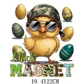 Easter chick magnet camo helmet heat transfer vinyl decal for t-shirts 19.4x22cm - Chick Magnet (DF023) / 19.4x22cm/Pack