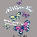Bunter Schmetterling-Bügelbild für DIY-Kleidung, Größe 20,9 x 23,7 cm. - 20.9*23.7CM