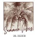 Summer Vibes coconut tree heat transfer sticker for clothing DIY printing decoration - DS1500-Summer Vibes Coconut Tree Style